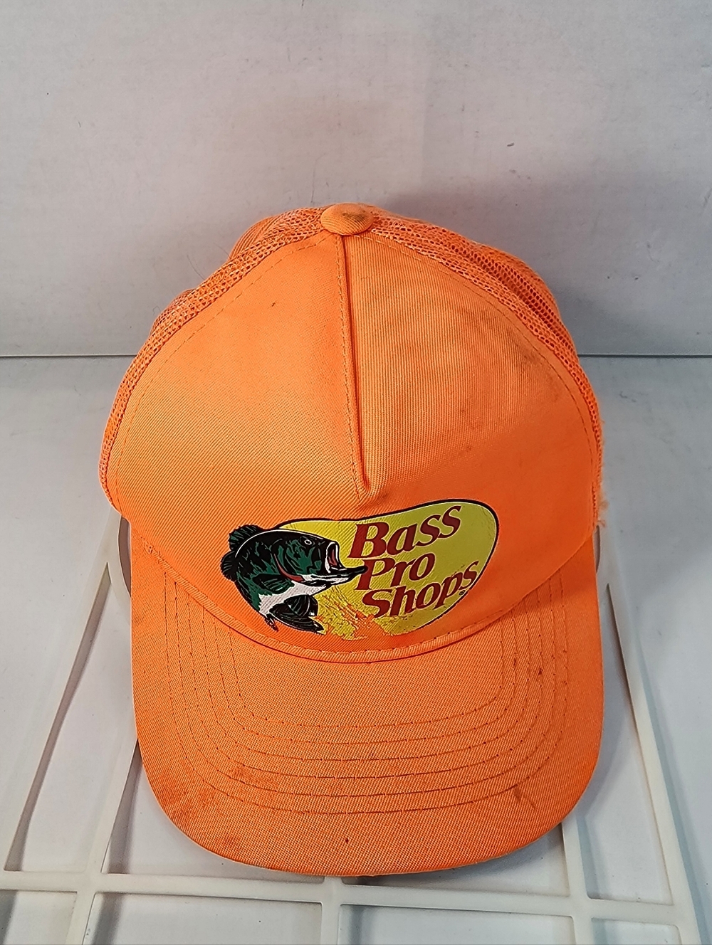 Bass Pro Shops Hunter Orange Outdoor Mens  Mesh Cap SnapBack
